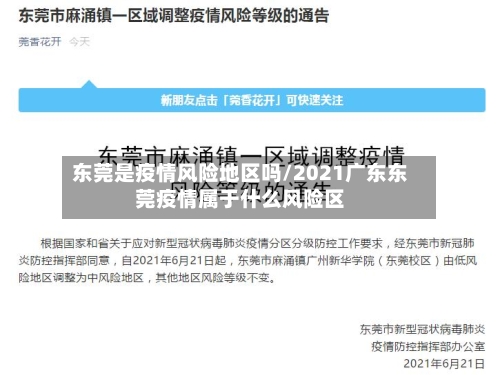 东莞是疫情风险地区吗/2021广东东莞疫情属于什么风险区-第2张图片