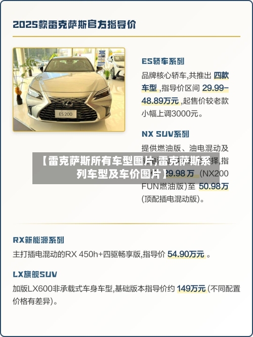 【雷克萨斯所有车型图片,雷克萨斯系列车型及车价图片】-第1张图片