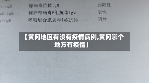 【黄冈地区有没有疫情病例,黄冈哪个地方有疫情】-第1张图片