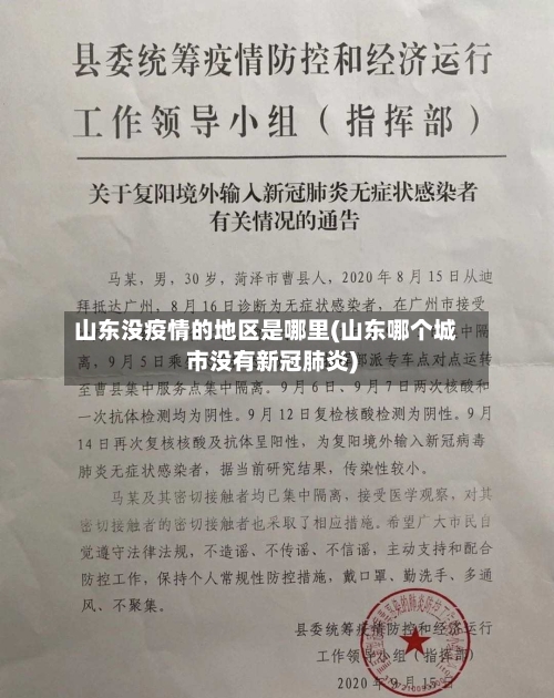 山东没疫情的地区是哪里(山东哪个城市没有新冠肺炎)-第3张图片