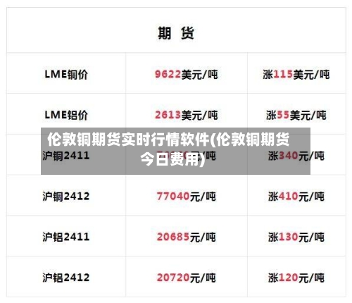 伦敦铜期货实时行情软件(伦敦铜期货今日费用)-第1张图片