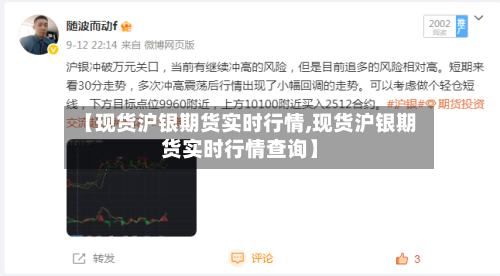 【现货沪银期货实时行情,现货沪银期货实时行情查询】-第1张图片