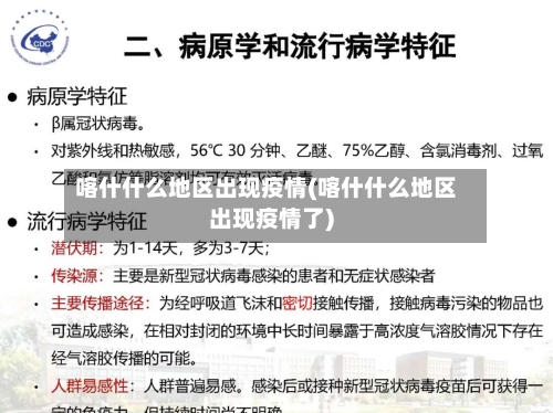 喀什什么地区出现疫情(喀什什么地区出现疫情了)-第3张图片