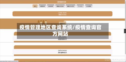 疫情管理地区查询系统/疫情查询官方网站-第2张图片