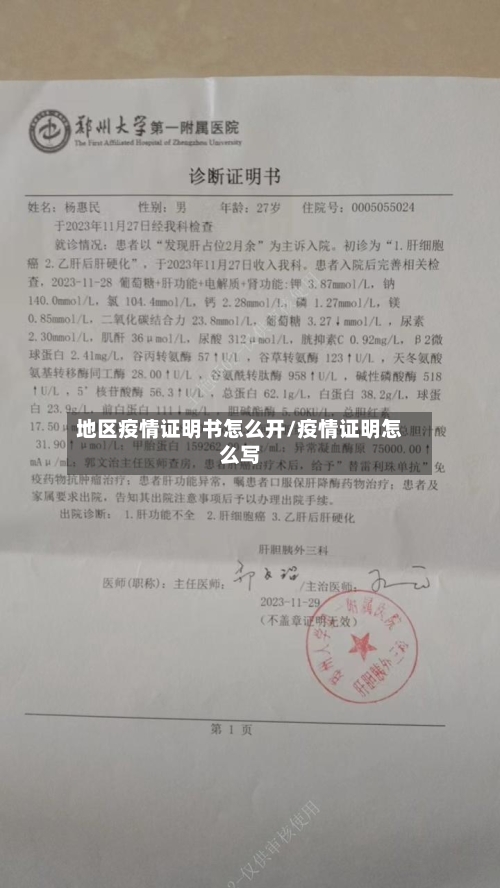 地区疫情证明书怎么开/疫情证明怎么写-第2张图片