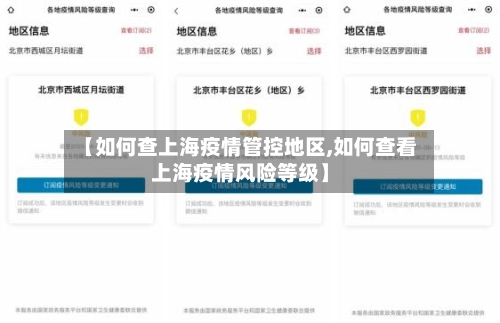 【如何查上海疫情管控地区,如何查看上海疫情风险等级】-第2张图片