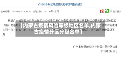 【内蒙古疫情风险等级地区名单,内蒙古疫情分区分级名单】-第2张图片