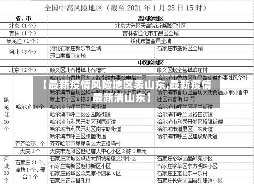 【最新疫情风险地区表山东,最新疫情最新消山东】-第1张图片