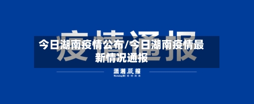 今日湖南疫情公布/今日湖南疫情最新情况通报-第2张图片