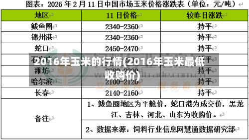 2016年玉米的行情(2016年玉米最低收购价)-第3张图片