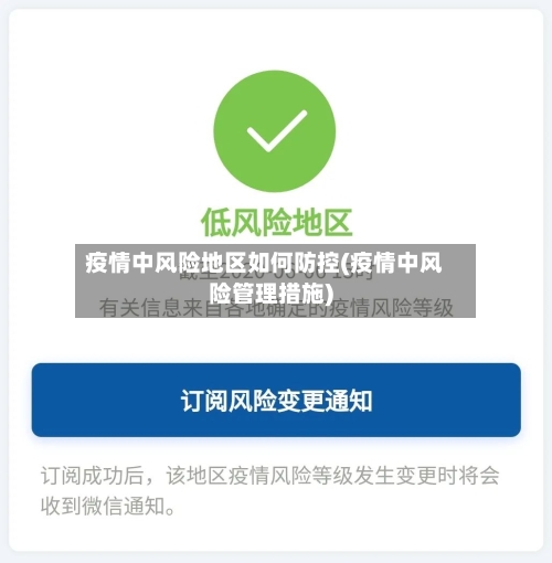 疫情中风险地区如何防控(疫情中风险管理措施)-第1张图片
