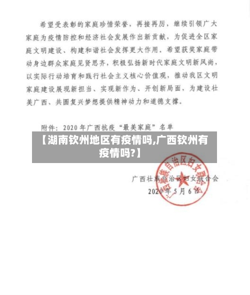 【湖南钦州地区有疫情吗,广西钦州有疫情吗?】-第2张图片