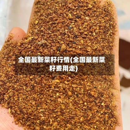 全国最新菜籽行情(全国最新菜籽费用走)-第2张图片